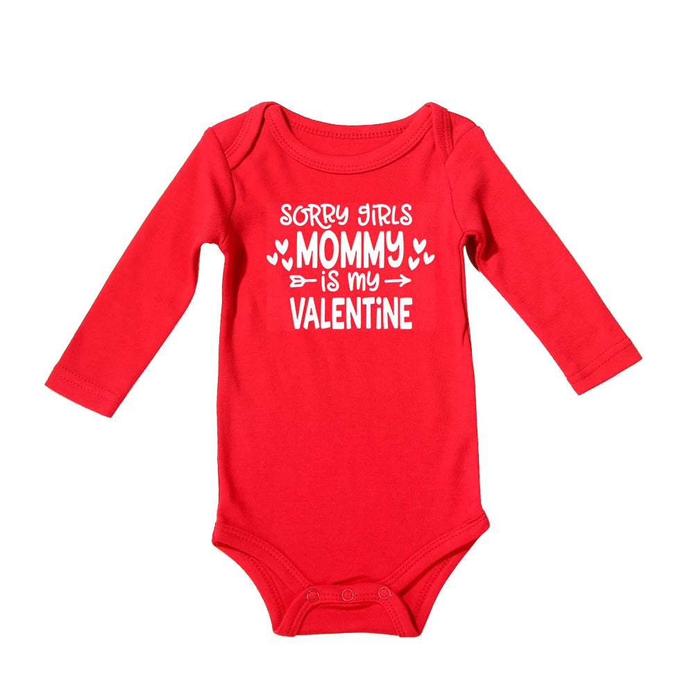 1st Valentine's Day Newborn romper