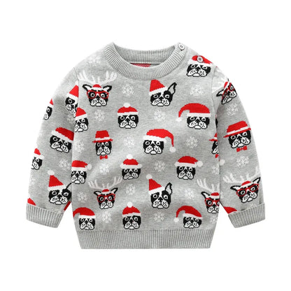 Winter Infant Toddler Christmas Print Sweaters