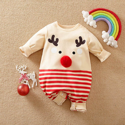 RomperBaby Christmas Jumpsuit. Santa Elf Shape Romper