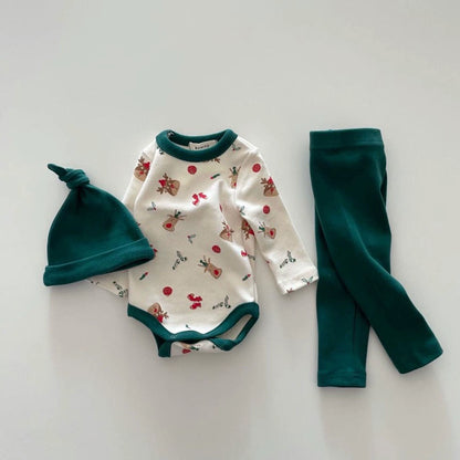 christmas Cotton Rompers + Pants