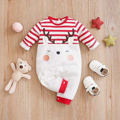 RomperBaby Christmas Jumpsuit. Santa Elf Shape Romper