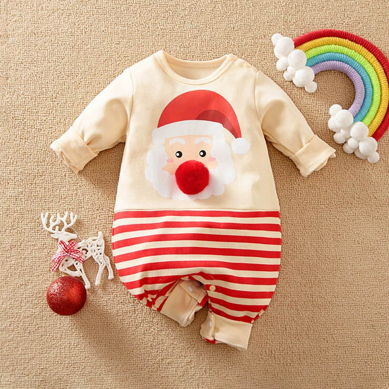RomperBaby Christmas Jumpsuit. Santa Elf Shape Romper