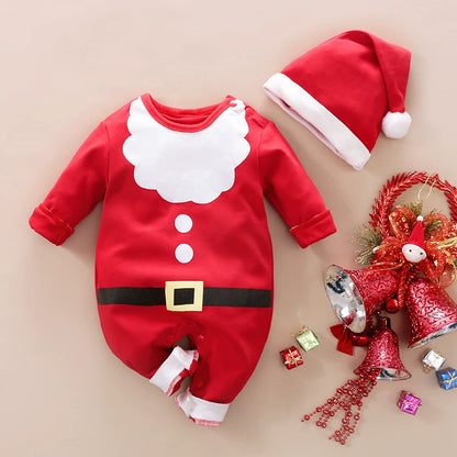RomperBaby Christmas Jumpsuit. Santa Elf Shape Romper