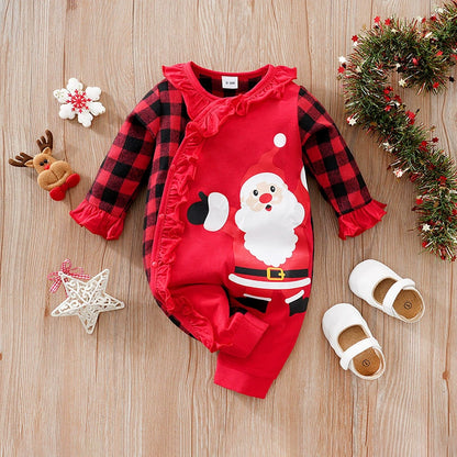 RomperBaby Christmas Jumpsuit. Santa Elf Shape Romper