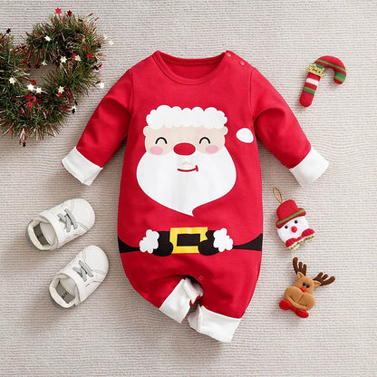 RomperBaby Christmas Jumpsuit. Santa Elf Shape Romper