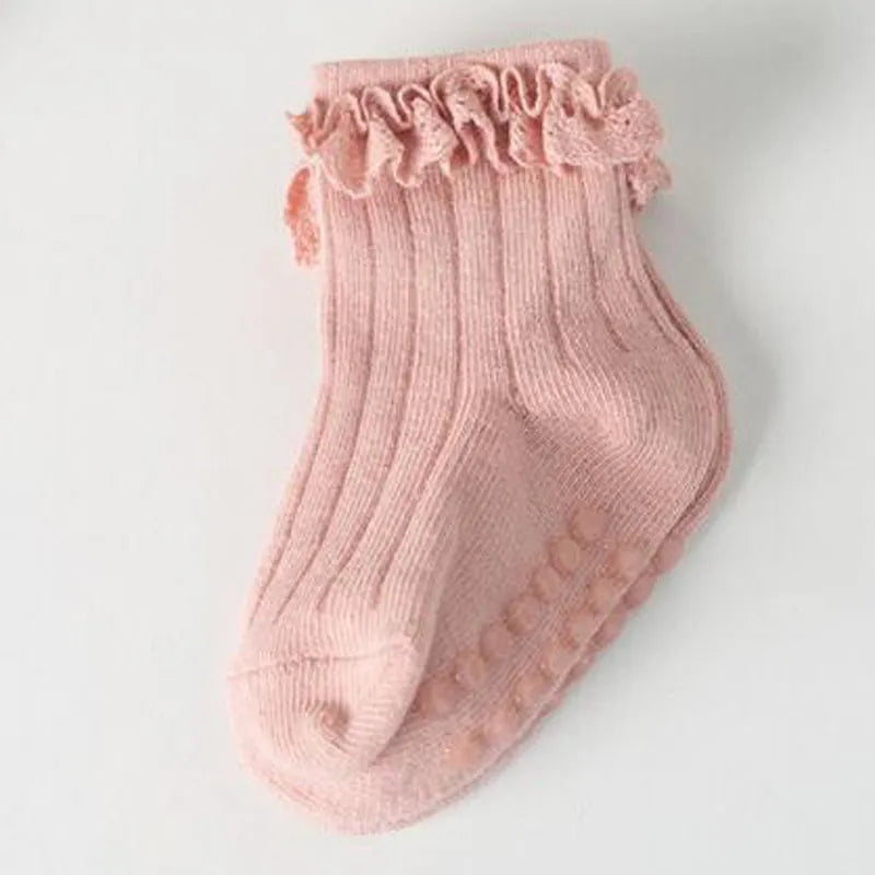 4Pair baby Girl non-slip socks