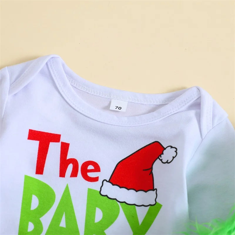 Green Baby Streetwear Christmas Set