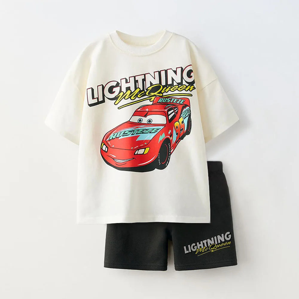 Toddler Boys Two Piece Sets Cute TShirt + Shorts Casual Short Sleeve Shorts Outfits Summer Child Clothing Baby Boy Tracksuits