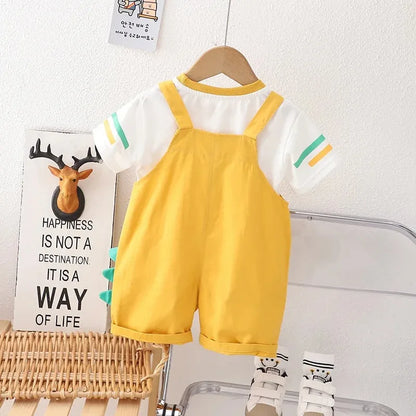 T-Shirt Overalls 2Pcs/Sets