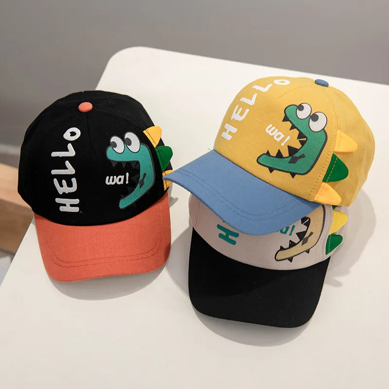 Cartoon Dinosaur Baby Baseball Cap