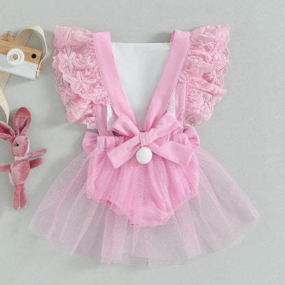 Bunny Outfit Ruffle Jumpsuit/ Overalls