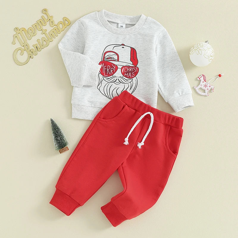 Cool Santa Baby Christmas Set