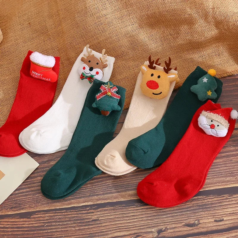 Cute Cartoon Doll Christmas Socks Baby