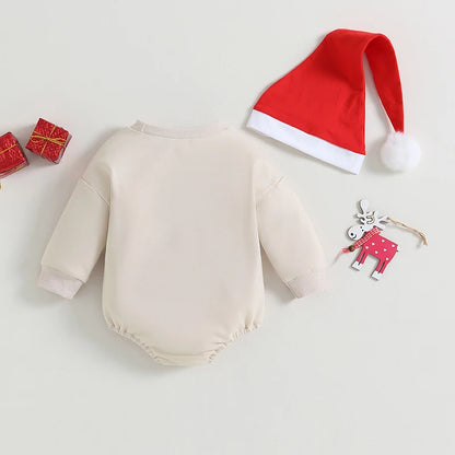 Infant Baby Christmas Cute Deer Romper