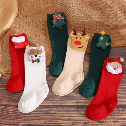 Cute Cartoon Doll Christmas Socks Baby