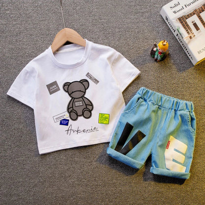 boys Clothing set. short sleeve shirt + shorts