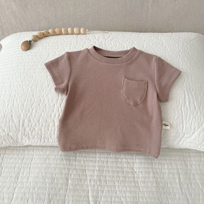 Children Clothing Sets 2024 Summer Baby Clothing Set Korean Style Toddler Boys Clothes T shirts + PP shorts Infant Girls Clothes