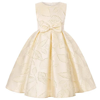 Flower Girls Princess Dress Summer Embroidery Fashion Kids Dress Piano Performance Evening Gowns 2-10 Years Children's Clothing