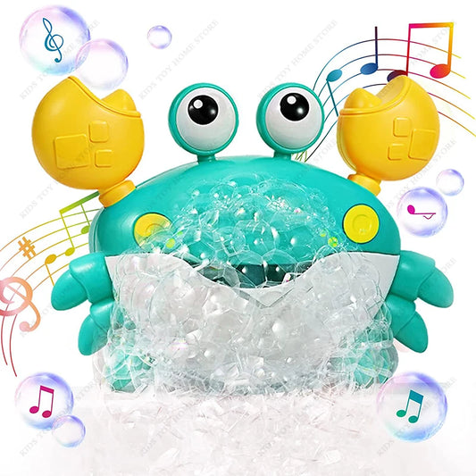 Crab Shaped Baby Bubble Bath Toys with Music Maker for Bathtub Baby Bath Toys Parent Child Toys Bubble Machine During Bath Time