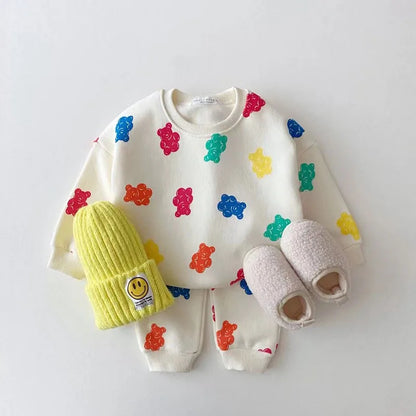 Baby Cute Colourful Gummy Bears Tracksuit