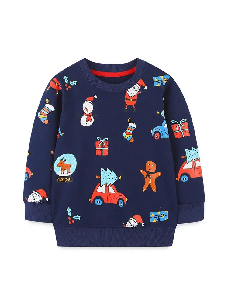 Cartoon Christmas Baby Toddler Sweatshirt