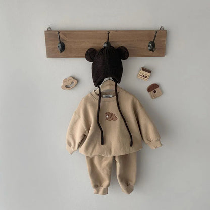 Toddler Bear Sweatshirt + Pants 2pcs Outfit