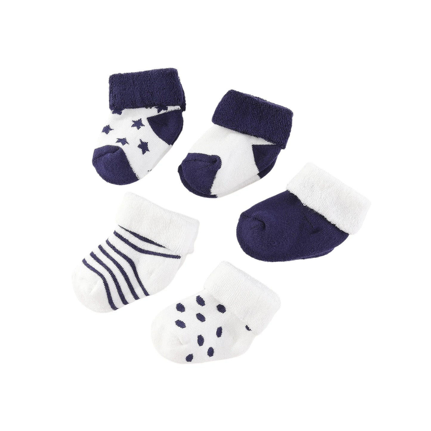 5 Pairs Pattern Color Socks