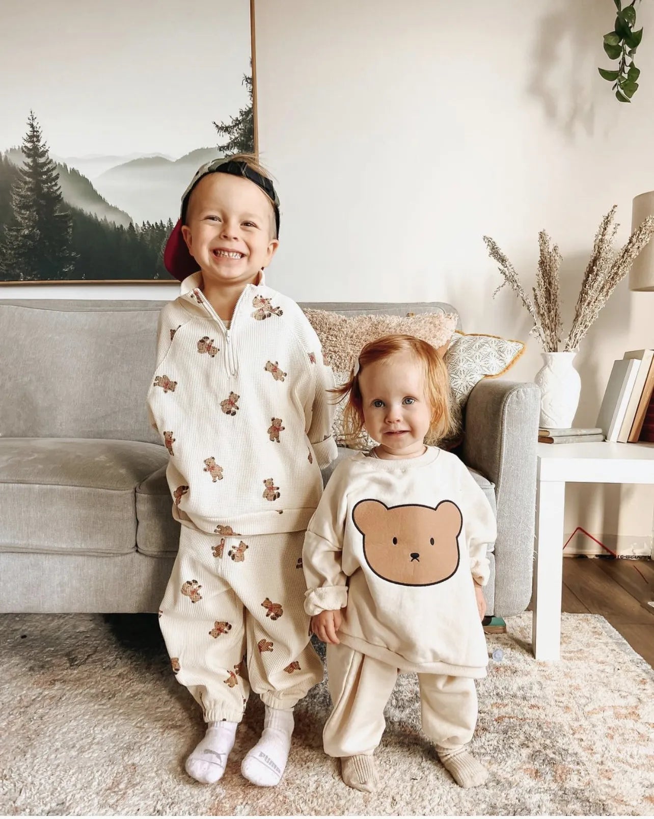 Infant Baby Cartoon Bear Sweatshirt + Pants 2pcs