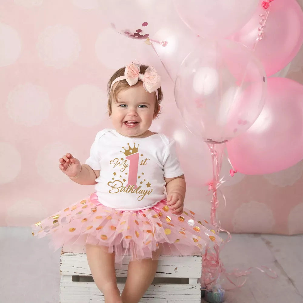 It's My 1st Birthday Dress Pink Tutu