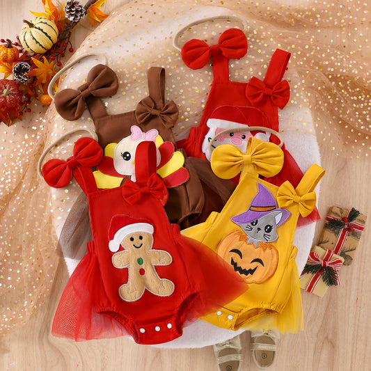 Christmas Girls Bodysuits