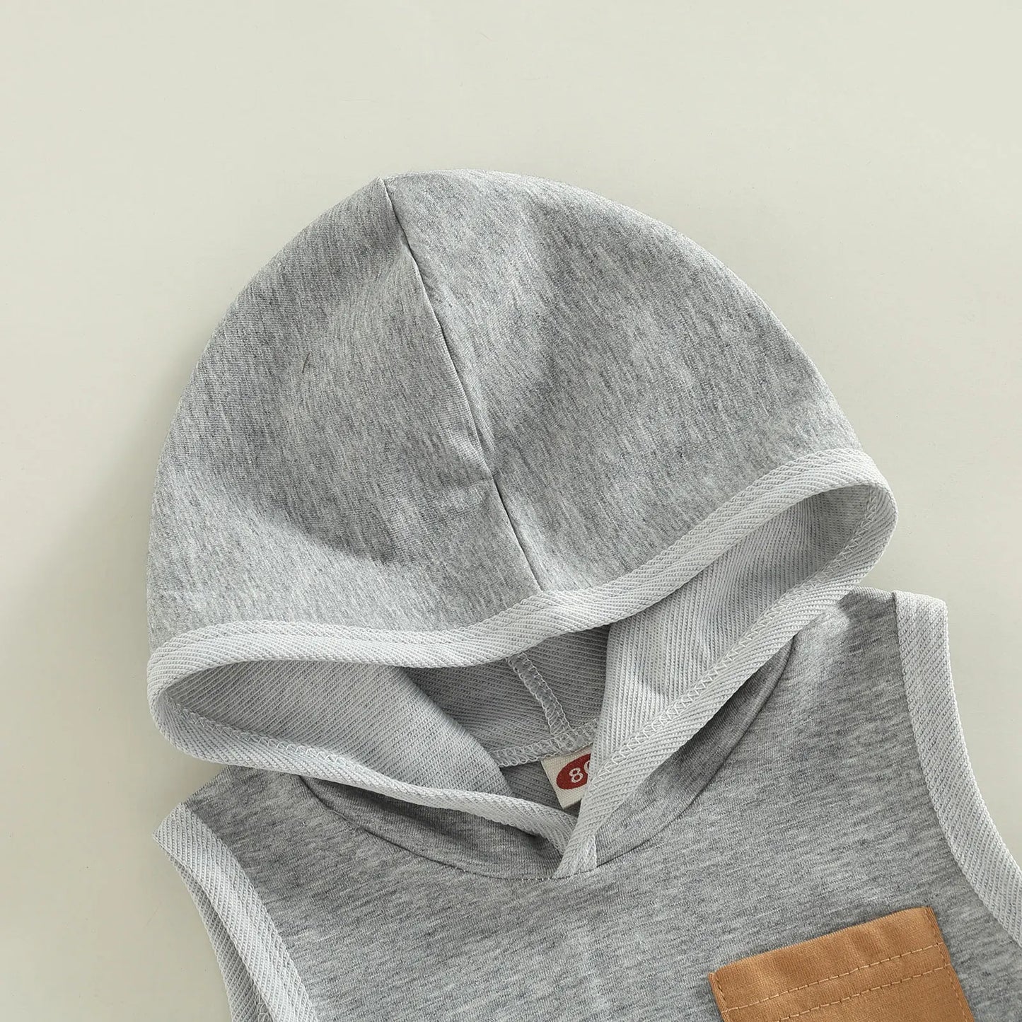 2Pcs Summer Clothing Casual Sleeveless Hooded Top + Shorts