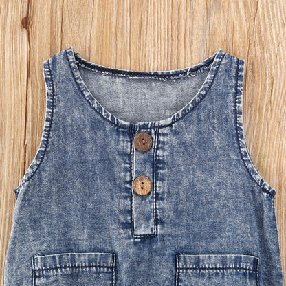 Summer Clothing Denim Rompers