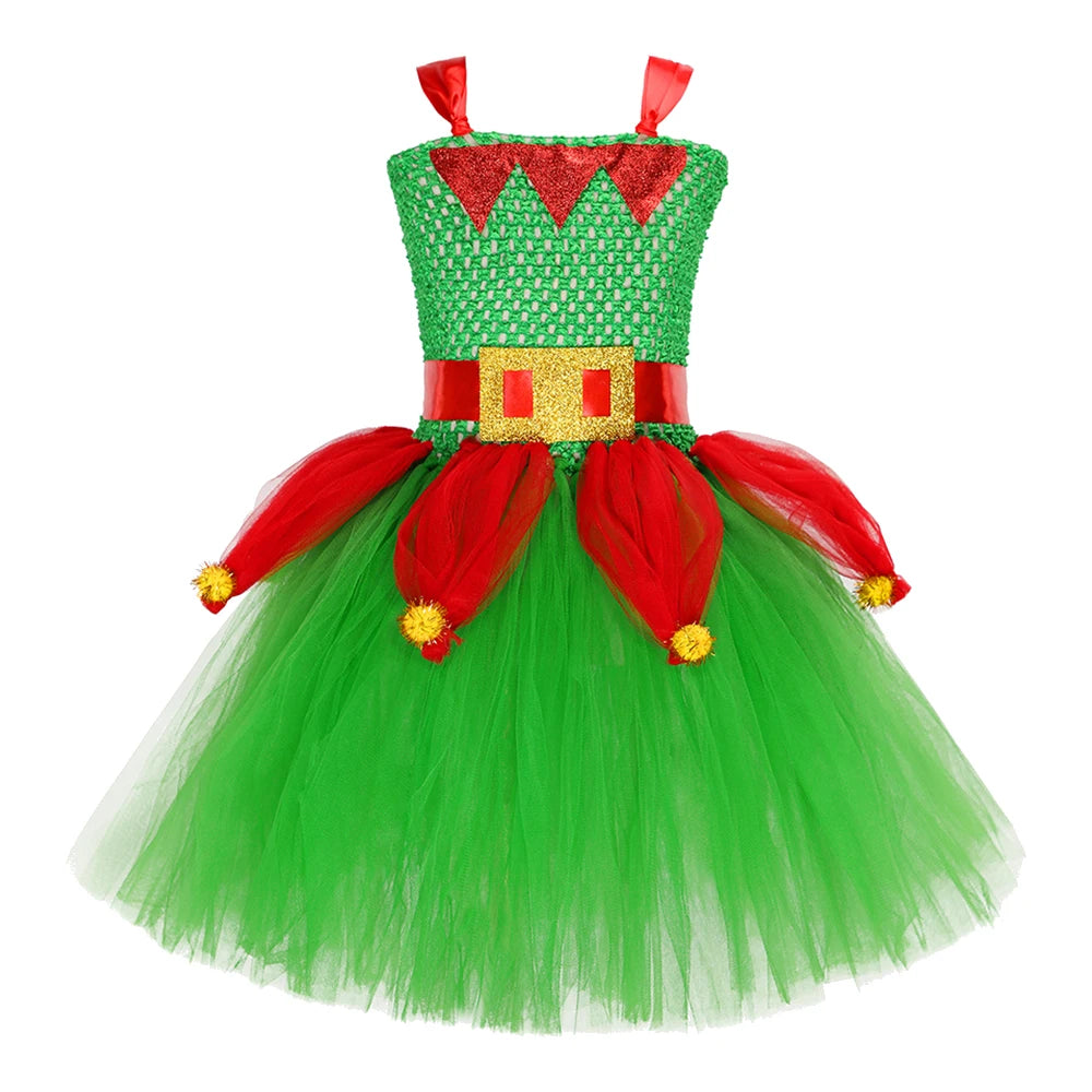 Christmas Girl Dress Baby Santa Claus