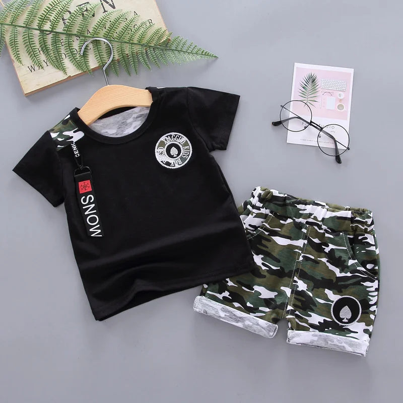 Boys T-Shirt + Shorts 2Pcs/Sets
