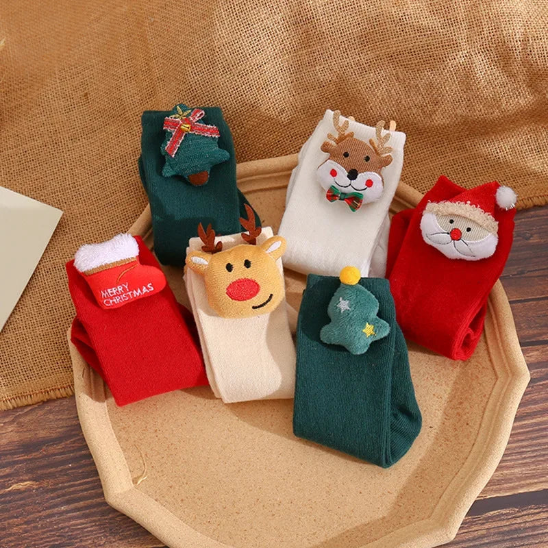 Cute Cartoon Doll Christmas Socks Baby