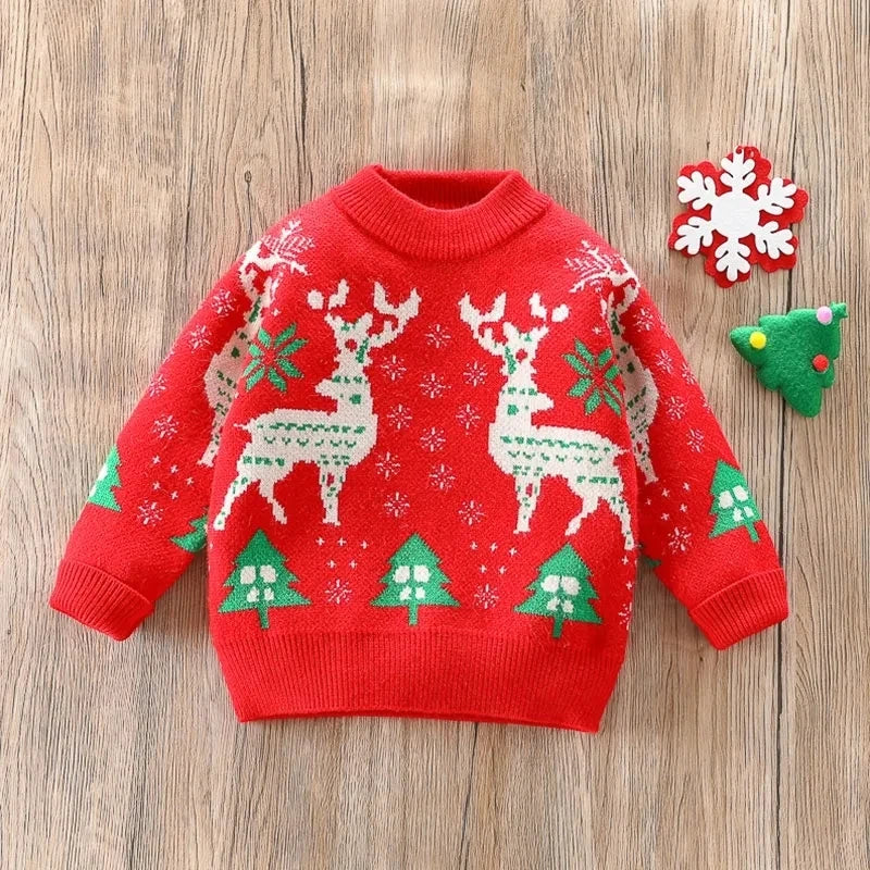 Baby Toddler Sweater Thickened Warm Pullover