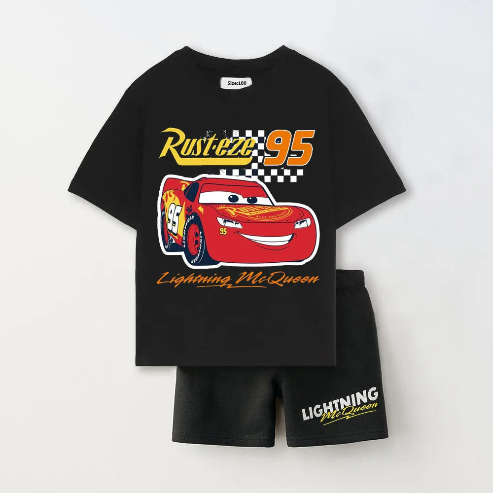 Toddler Boys Two Piece Sets Cute TShirt + Shorts Casual Short Sleeve Shorts Outfits Summer Child Clothing Baby Boy Tracksuits