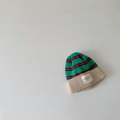 Striped Beanie Baby Cap