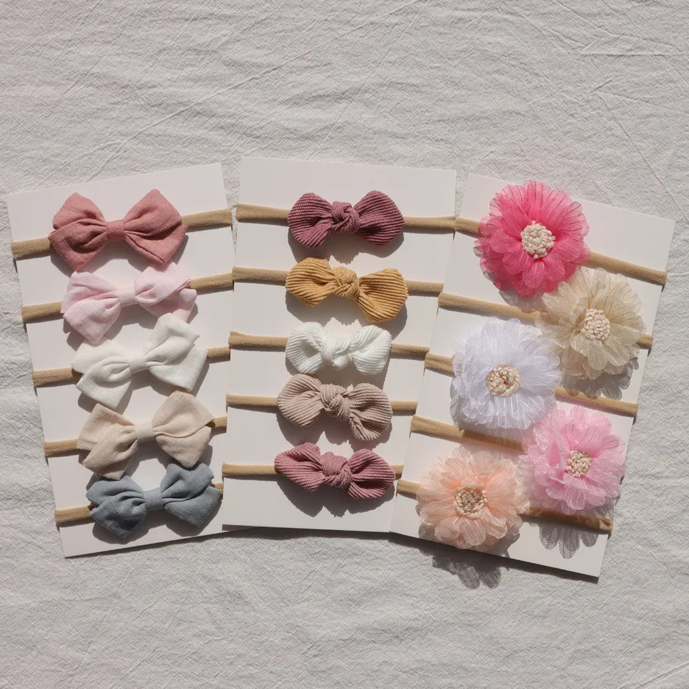 Baby Bow Headband 5Pc Set