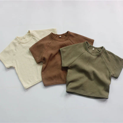 Waffle Short Sleeve T-shirt+Shorts