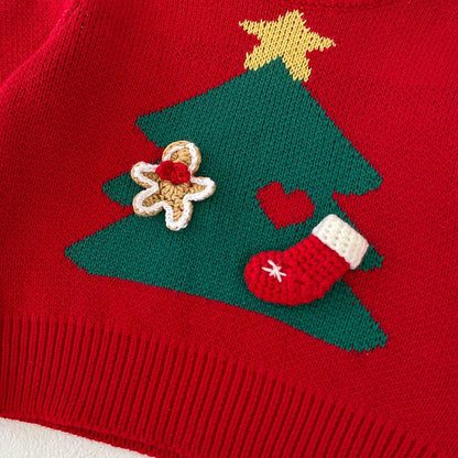 Infant Baby Winter Christmas Tree Baby Sweater