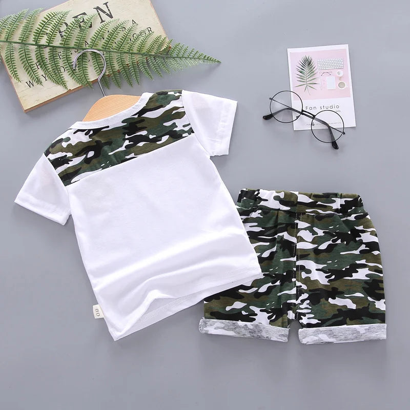 Boys T-Shirt + Shorts 2Pcs/Sets