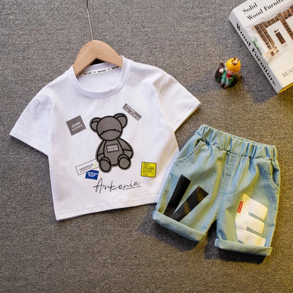 boys Clothing set. short sleeve shirt + shorts