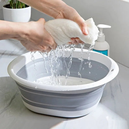 Plastic Folding Basins Portable Wash Basins Folding Laundry Tub Adult Baby Bath Basin Bathroom Kitchen Accessories Wash Basin