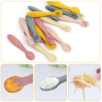 3PCS Cute Baby Learning Utensils Set