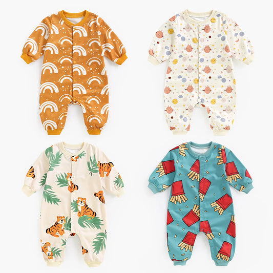 Infants Jumpsuits Unisex Long Sleeve Baby Rompers Clothing