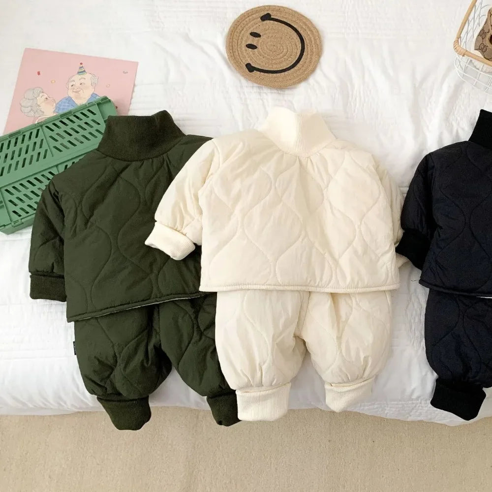 Thickened Cotton-padded Suits Two-piece Set