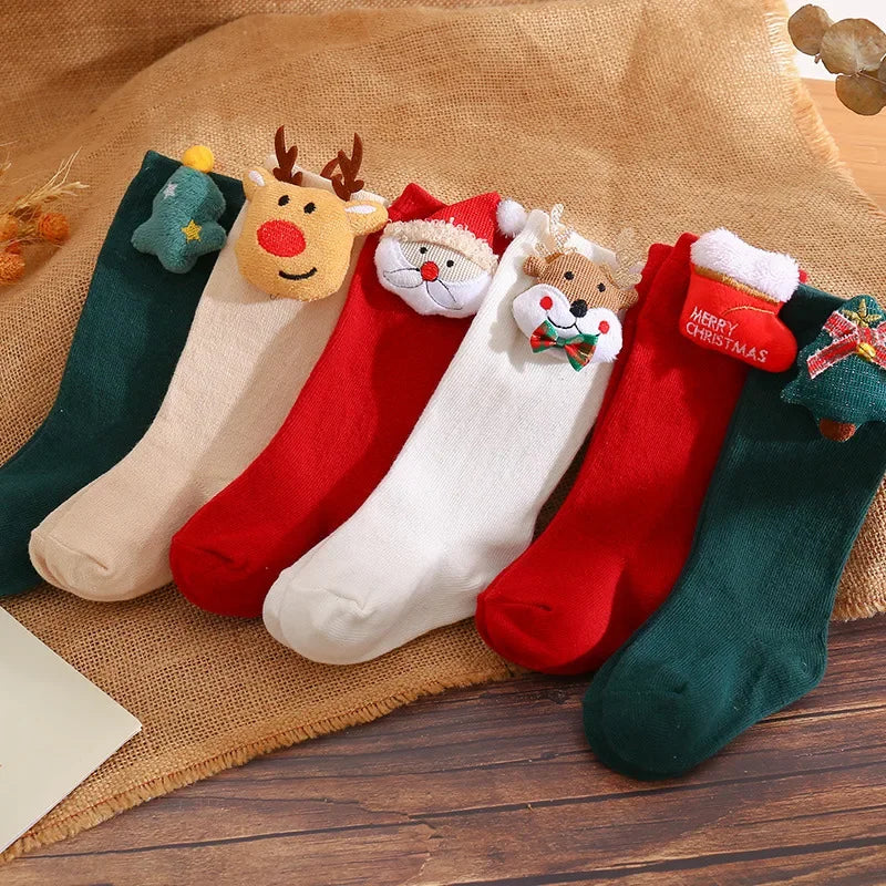 Cute Cartoon Doll Christmas Socks Baby