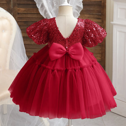 Shiny Sparkles Christmas Baby Princess Dress