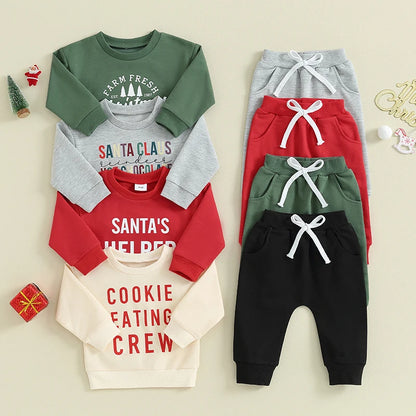 Cookie Eating Crew Infant Baby Christmas Set